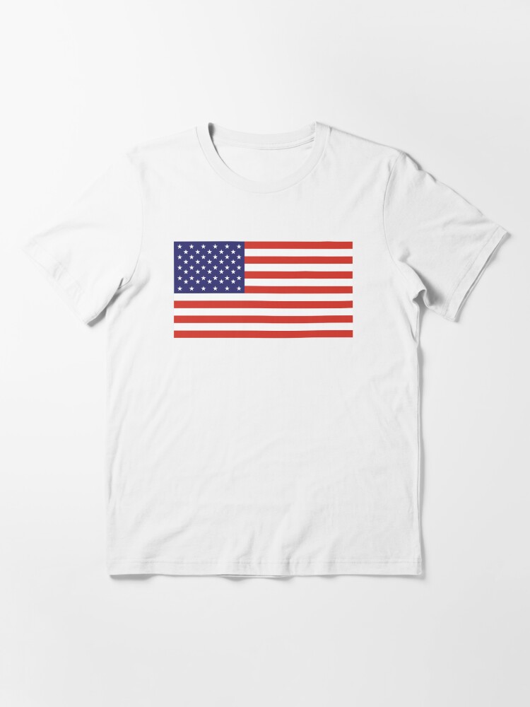 Alternate view of American Flag. Stars and Stripes, Pure and Simple, America, USA. Essential T-Shirt