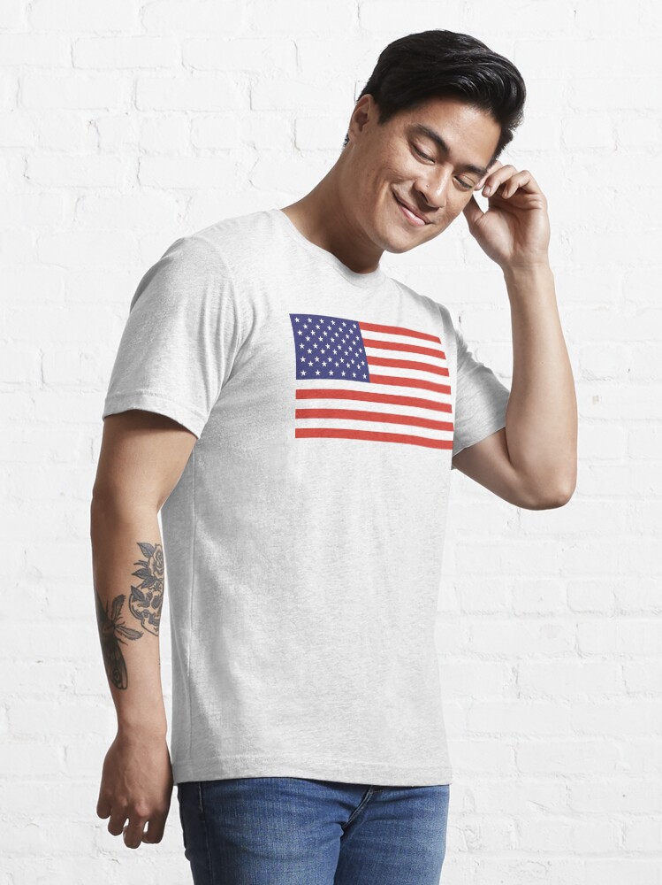 Alternate view of American Flag. Stars and Stripes, Pure and Simple, America, USA. Essential T-Shirt