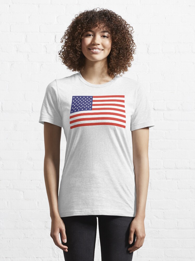 Alternate view of American Flag. Stars and Stripes, Pure and Simple, America, USA. Essential T-Shirt