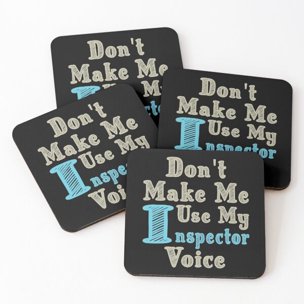 Item preview, Don't Make Me Use My Inspector Voice, Cute Funny Gift Idea For Inspectors designed and sold by awesomedraw.