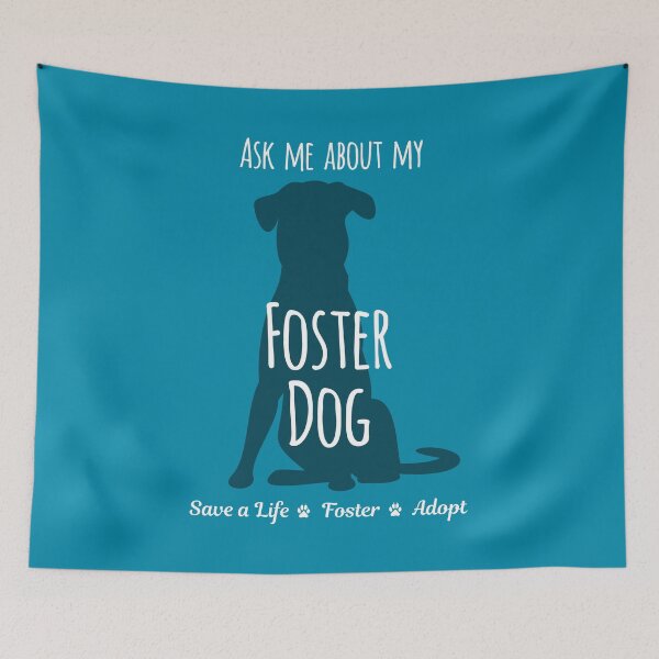 Item preview, Ask Me About My Foster Dog Teal Palette designed and sold by MSwiftDesigns.