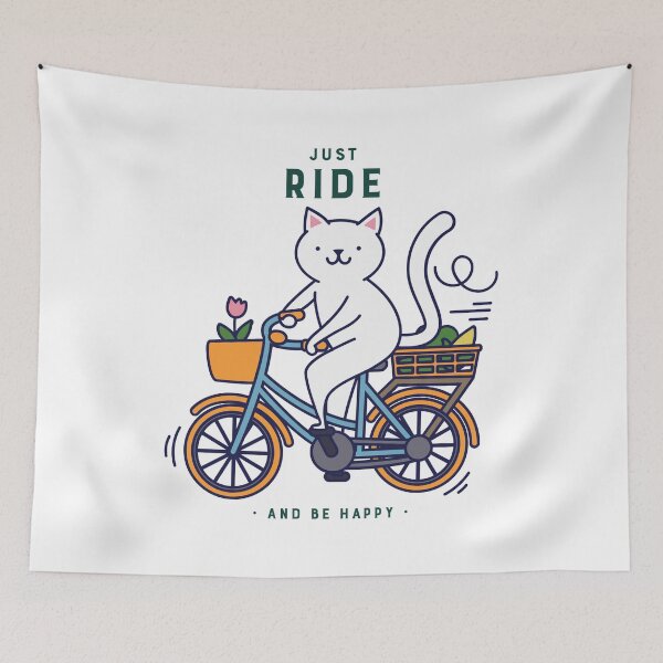 Item preview, Just Ride - Happy Cyclist designed and sold by ManiaTeec.
