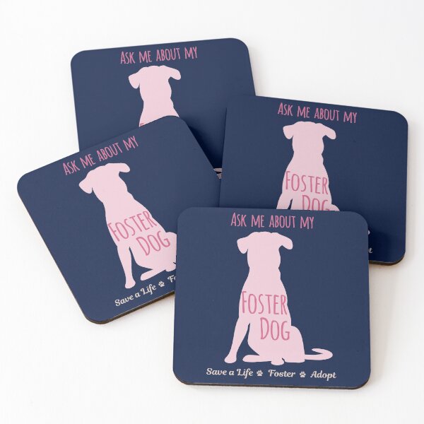 Item preview, Ask Me About My Foster Dog Navy/Blush Palette designed and sold by MSwiftDesigns.