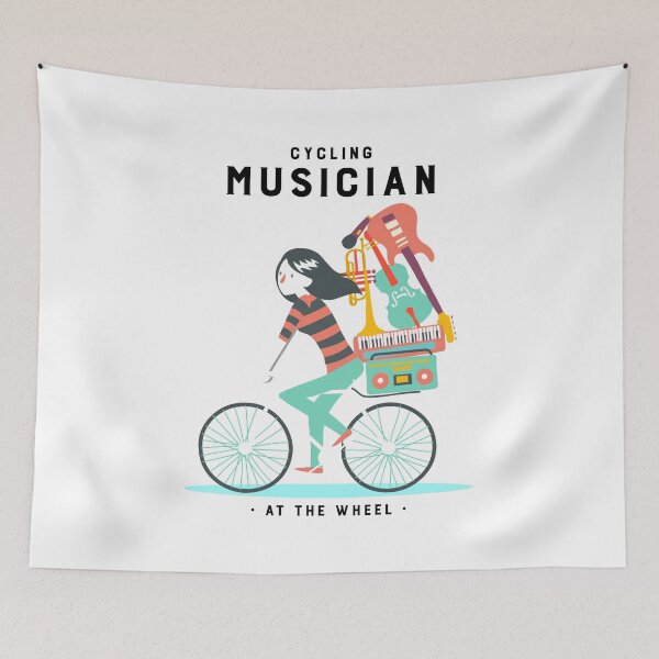 Item preview, Cycling Musician - At The Wheel designed and sold by ManiaTeec.
