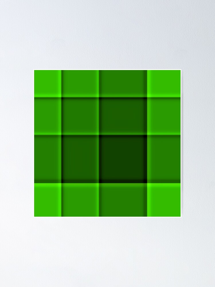 Poster Green plaid pattern 