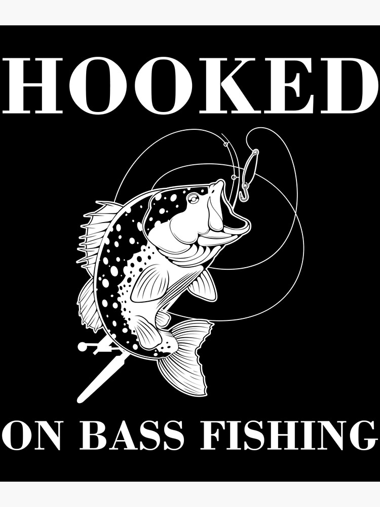 Largemouth Bass Fishing Hook design | Poster