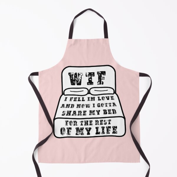 Item preview, WTF i fell in love and now i gotta share my bed for the rest of my life - Valentines day pink designed and sold by DesignsBySaxton.