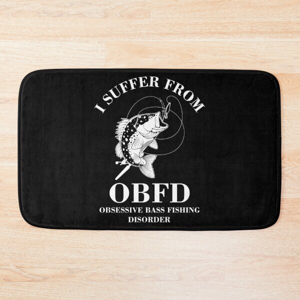 Item preview, Obsessive Bass Fishing Disorder print designed and sold by jakehughes2015.