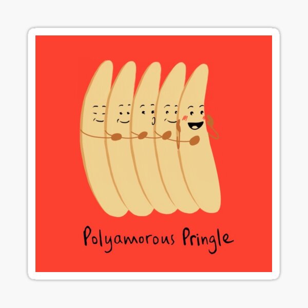 Polyamorous Pringle Sticker