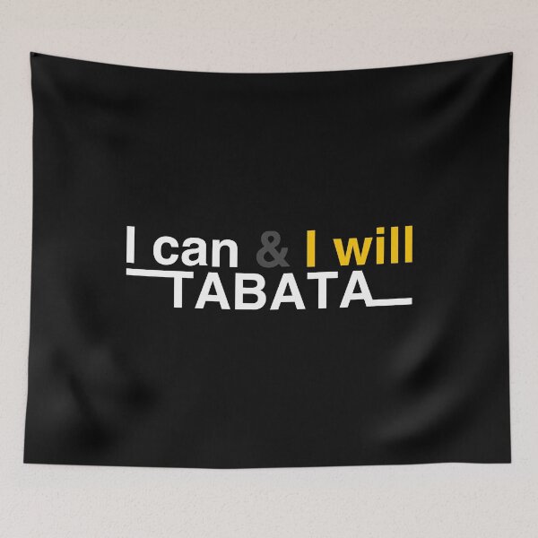 Item preview, Tabata HIIT Fitness Workout I Can & I Will print designed and sold by jakehughes2015.