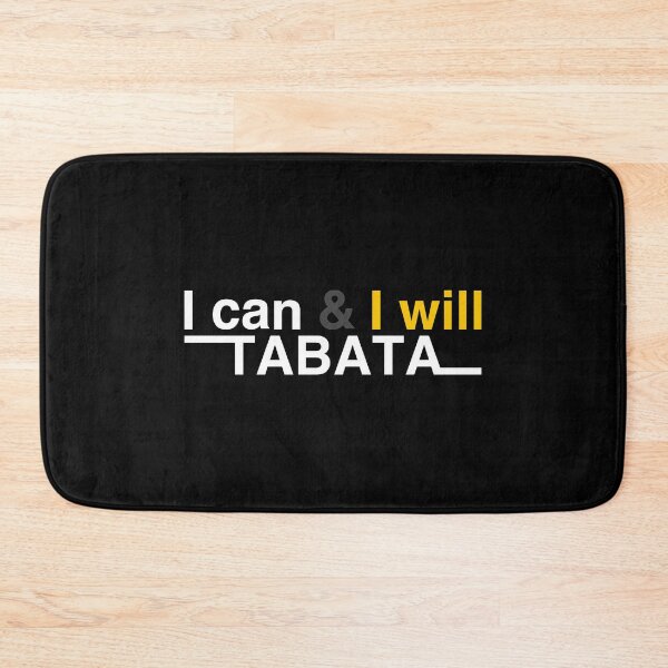 Item preview, Tabata HIIT Fitness Workout I Can & I Will print designed and sold by jakehughes2015.