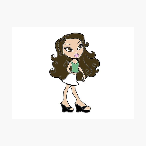 Custom bratz doll cartoon (message for customization)