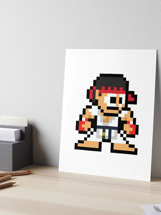 Ryu (Street Fighter) 8-bit Retro Pixel Art