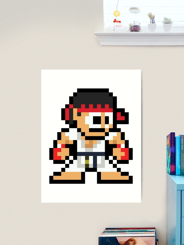 Ryu Street Fighter III Videogames Neo-Geo Pixel Art Sticker by  Mr-Retropixel