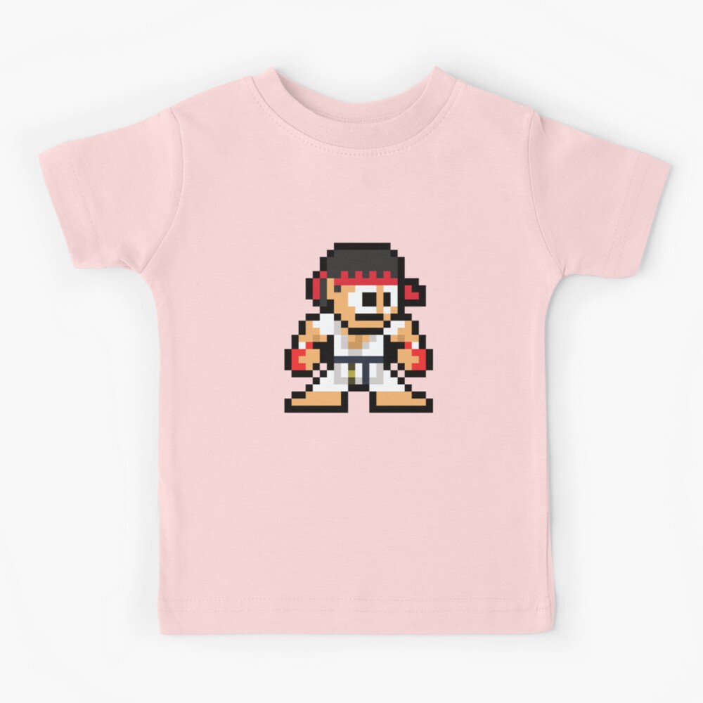 Ryu (Street Fighter) 8-bit Retro Pixel Art | Kids T-Shirt