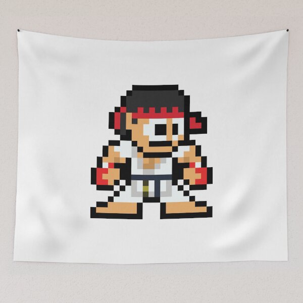 Item preview, Ryu (Street Fighter) 8-bit Retro Pixel Art designed and sold by The Armorsmith.