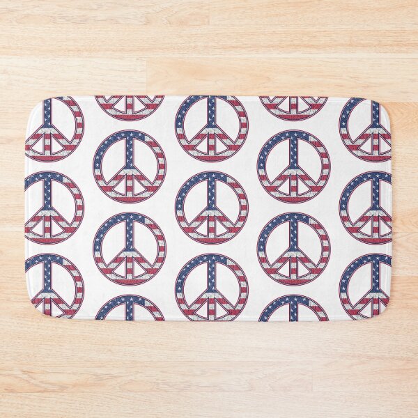 Item preview, Vintage peace symbol usa flag designed and sold by Photography-Art.