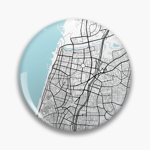 Item preview, Tel Aviv City Map of Israel - Circle designed and sold by deMAP.