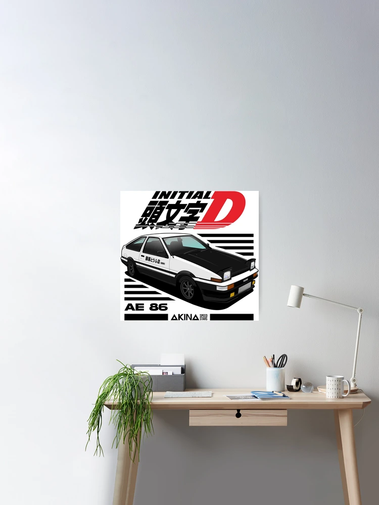 AE86 Initial D Photographic Print for Sale by squeal tires