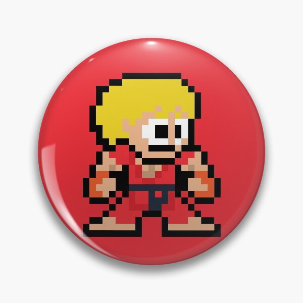 Item preview, Ken (Street Fighter) 8-bit Retro Pixel Art designed and sold by The Armorsmith.