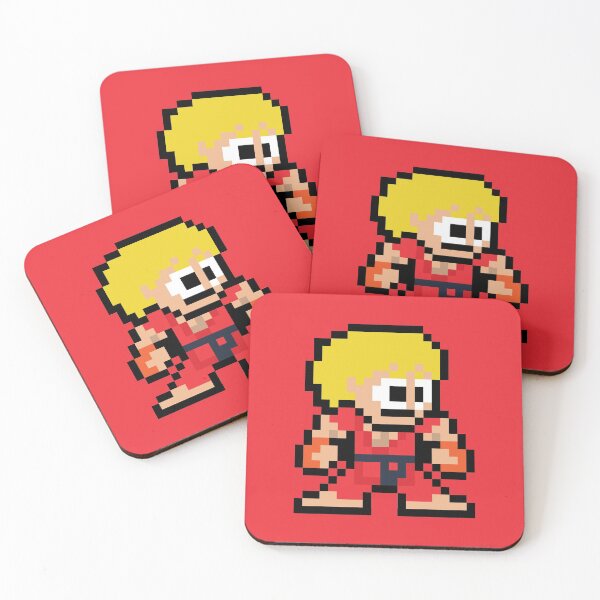 Item preview, Ken (Street Fighter) 8-bit Retro Pixel Art designed and sold by The Armorsmith.
