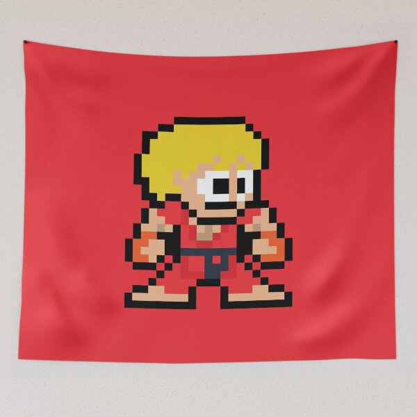 Item preview, Ken (Street Fighter) 8-bit Retro Pixel Art designed and sold by The Armorsmith.