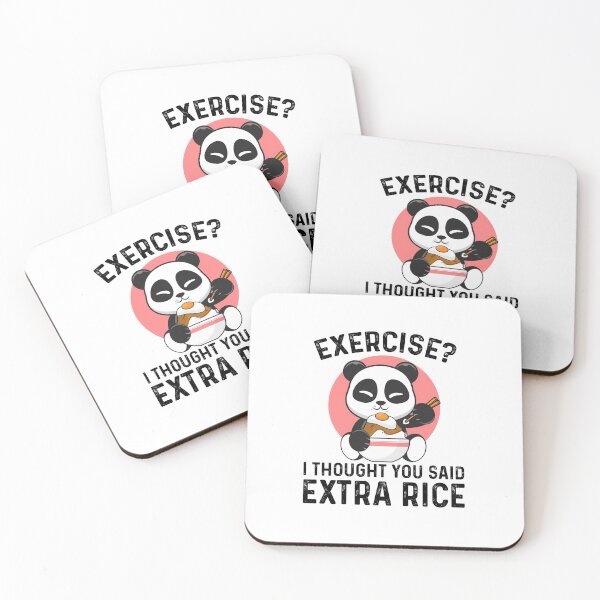 Item preview, Panda Exercise I Thought You Said Extra Rice - Funny Best Gift Ideas Panda Lover designed and sold by NDTStore.