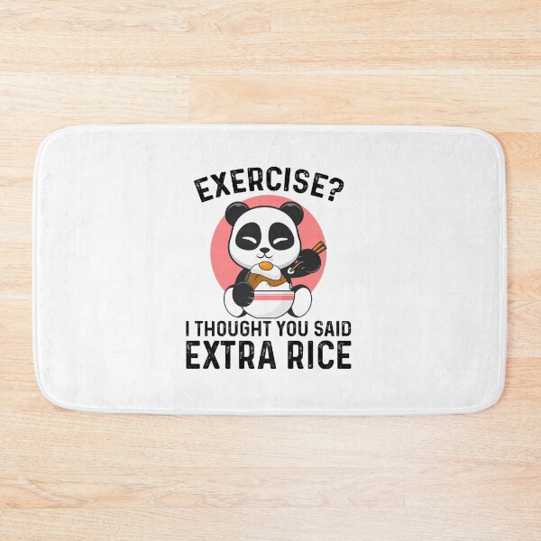 Item preview, Panda Exercise I Thought You Said Extra Rice - Funny Best Gift Ideas Panda Lover designed and sold by NDTStore.