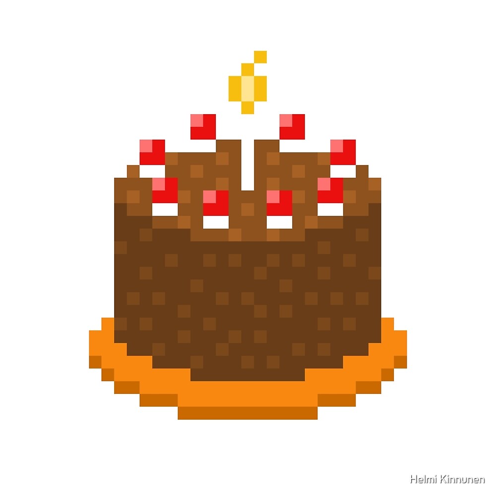 Pixel Portal Cake