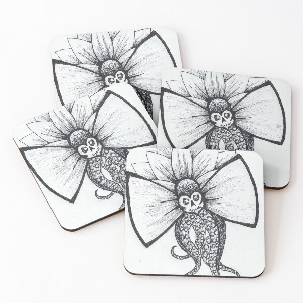 Item preview, octopus flower bow designed and sold by Perggals© - Stacey Turner.