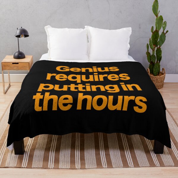 Item preview, Genius requires putting in the hours v.2 designed and sold by x1brett.