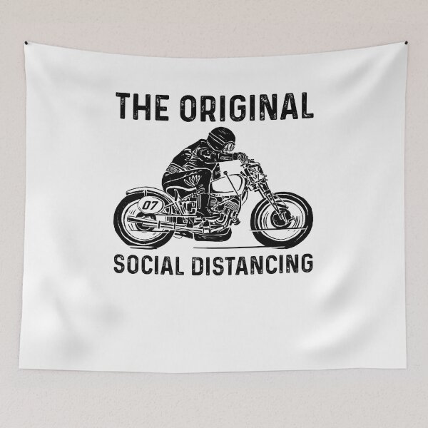 Item preview, Motorcycle The Original Social Distancing - Funny Best Gift Ideas Motorcycle Lover designed and sold by NDTStore.