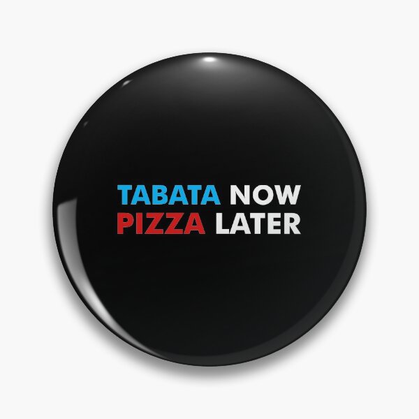 Item preview, Funny Pizza Later Tabata HIIT Workout Pizza Later design designed and sold by jakehughes2015.