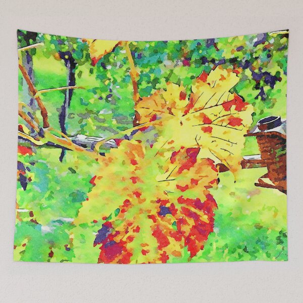 Item preview, Hortus Conclusus: branch with red and yellow leaves designed and sold by Giuseppe Cocco.