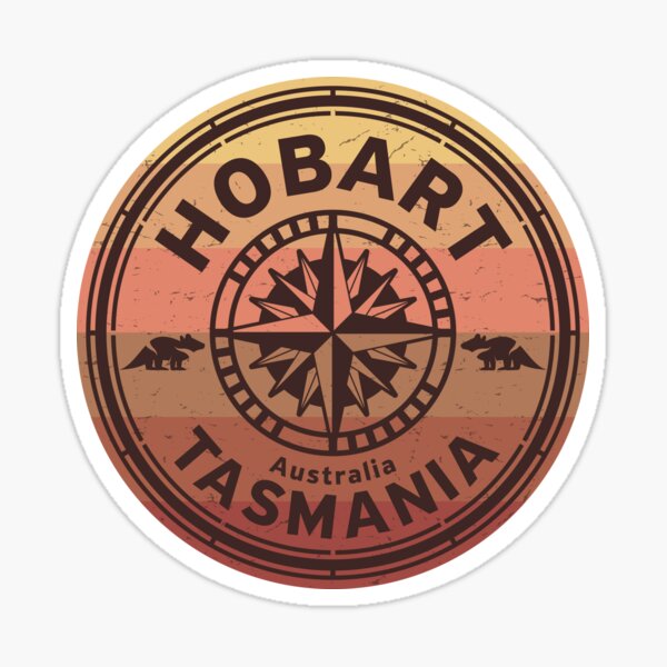 "Hobart, Tasmania" Sticker by studio838 Redbubble