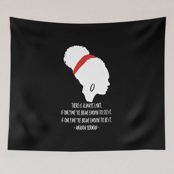 Item preview, Amanda Gorman Inauguration Poem Quote. There is Always Light designed and sold by ReichBourne.