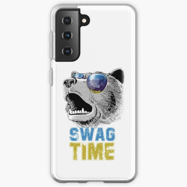 Cool Glasses Bear Swag Time Samsung Galaxy Soft Case