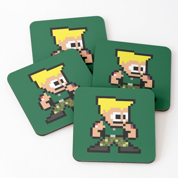 Item preview, Guile (Street Fighter) 8-bit Retro Pixel Art designed and sold by The Armorsmith.