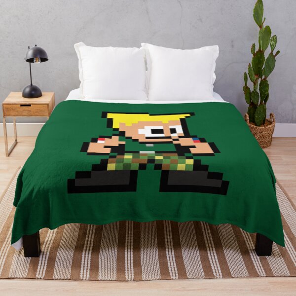 Item preview, Guile (Street Fighter) 8-bit Retro Pixel Art designed and sold by The Armorsmith.