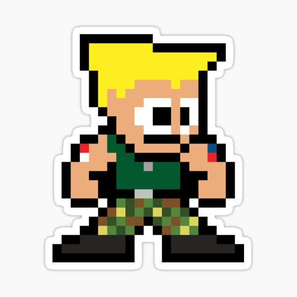 Ryu Street Fighter III Videogames Neo-Geo Pixel Art Sticker by  Mr-Retropixel