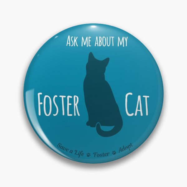 Item preview, Ask Me About My Foster Cat Teal Palette designed and sold by MSwiftDesigns.