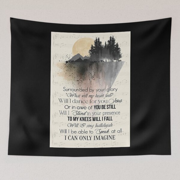 Item preview, I Can Only Imagine Lyrics With Lyrics Wall Art designed and sold by Jackchapman97.