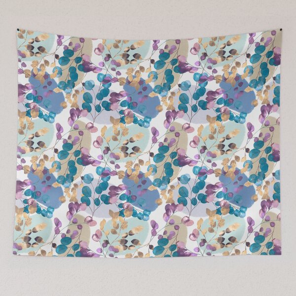 Item preview, Patrón de eucalipto acuarela moderna designed and sold by Dottadesigns.