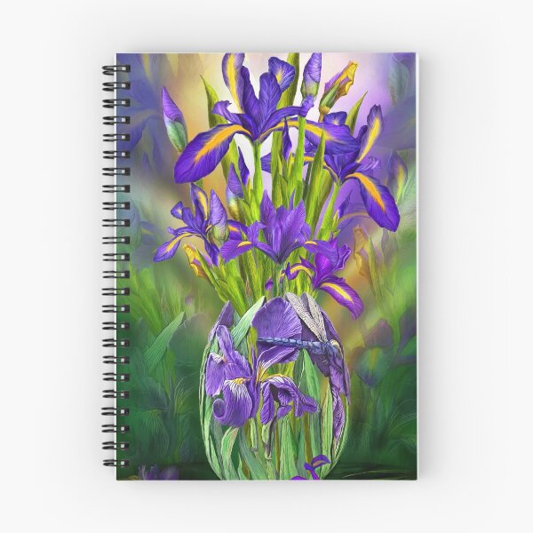 Artikelvorschau, Holländische Iris In Iris Vase entworfen und verkauft von Carol Cavalaris.
