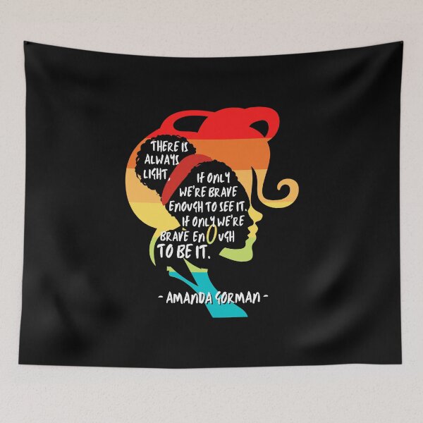 Item preview, Amanda Gorman Inauguration Poem Quote. There is Always Light designed and sold by ReichBourne.