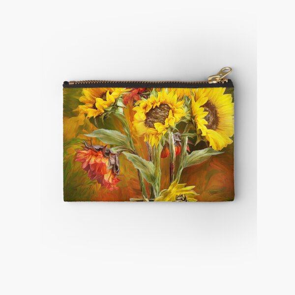 Item preview, Sunflowers In Sunflower Vase designed and sold by Carol  Cavalaris.