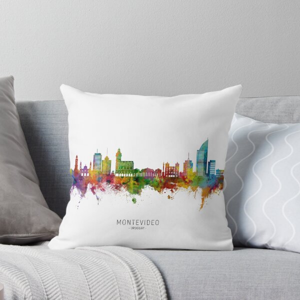 Item preview, Montevideo Skyline Uruguay designed and sold by ArtPrints.