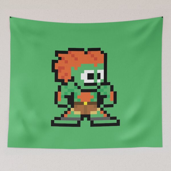 Item preview, Blanka (Street Fighter) 8-bit Retro Pixel Art designed and sold by The Armorsmith.