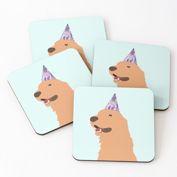 Item preview, Party Golden Retriever designed and sold by Lucy Genda.