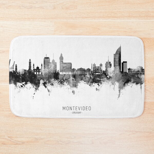 Item preview, Montevideo Skyline Uruguay designed and sold by ArtPrints.